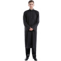 Hot selling new model abaya in dubai pure color kimono set men saudi abaya